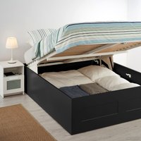 Кровать Ikea Бримнэс 200x140 (черный) 504.852.12