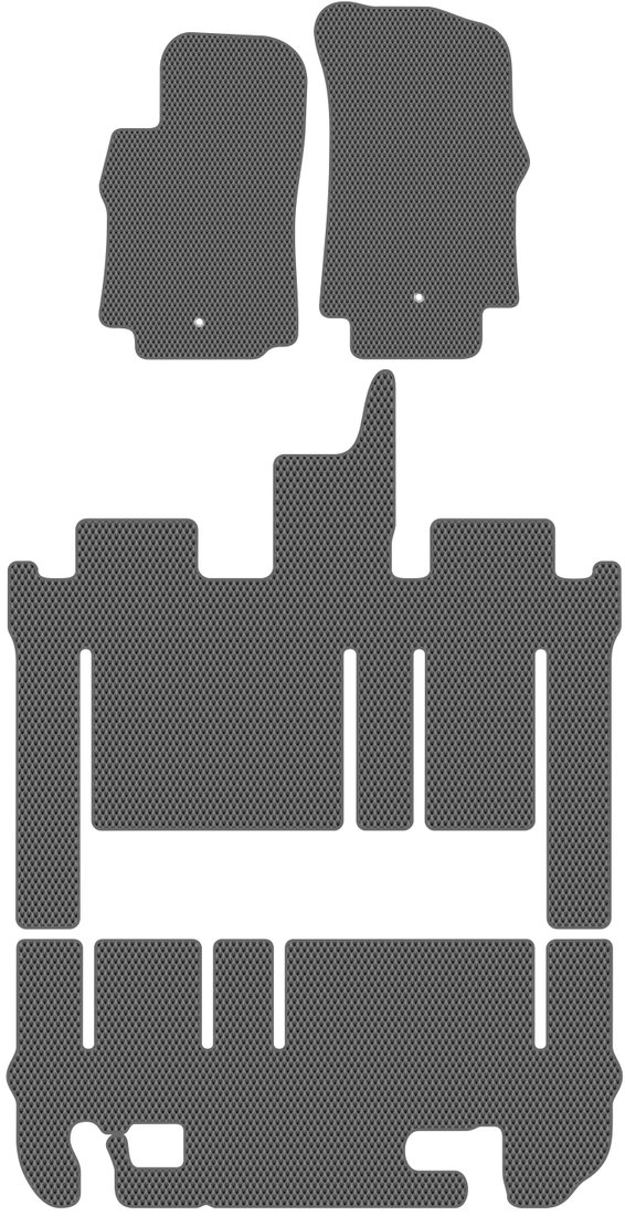 

Комплект ковриков для авто Alicosta Hyundai H1 II (минивэн / TQ) +3 ряд 2007 - 2018 (серый, ромб)