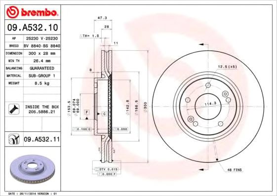 

Brembo 09A53211
