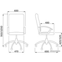 Офисное кресло AksHome Polo (ткань, серый) в Гомеле