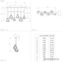 Подвесная люстра Eglo Carlton 1 43846