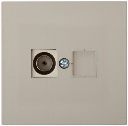 

Розетка телевизионная Bylectrica ТР-6641 (песочный)