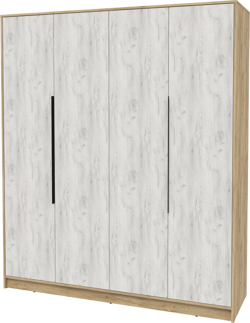 

Шкаф распашной Интерлиния Концепт КТ-Ш4 (дуб белый/дуб золотой)