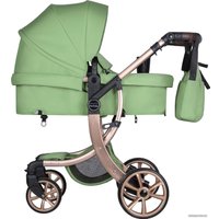 Универсальная коляска Aimile Original New Gold (2 в 1, базилик) в Бресте