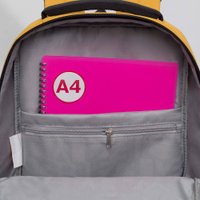 Городской рюкзак Grizzly RU-337-2 (черный/желтый)