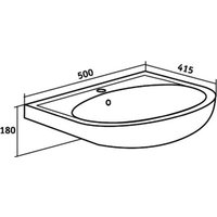  Runo Тумба с умывальником Лада 50 + Уют 50 (подвесная, блэквуд/белый)
