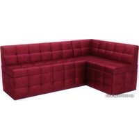 Угловой диван Мебель-АРС Атлантис правый 212x84x135 (бархат красный Star Velvet 3 Dark Red)
