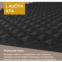 Кровать-тахта Involux Sale + Матрас Lagoma Ilta 90x200x18 км0144 (серый шифер/дуб натюрель)