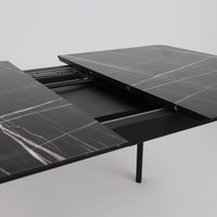 Кухонный стол Алвест AV 1209 120-160х80 (черный тунис /черный)