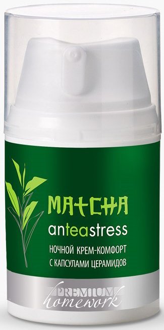 

Premium Крем-комфорт ночной с капсулами церамидов MATCHA anTEAstress 50 мл