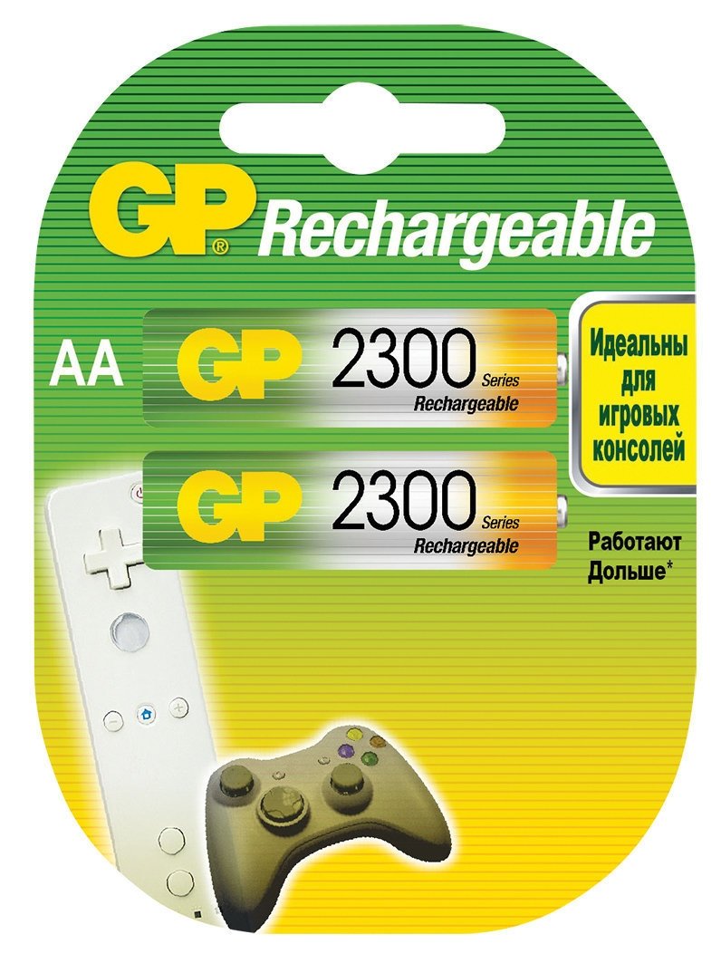 

Аккумулятор GP AA 2300mAh 2 шт.