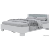 Кровать Горизонт Nova 1.4 (белый-бетон)