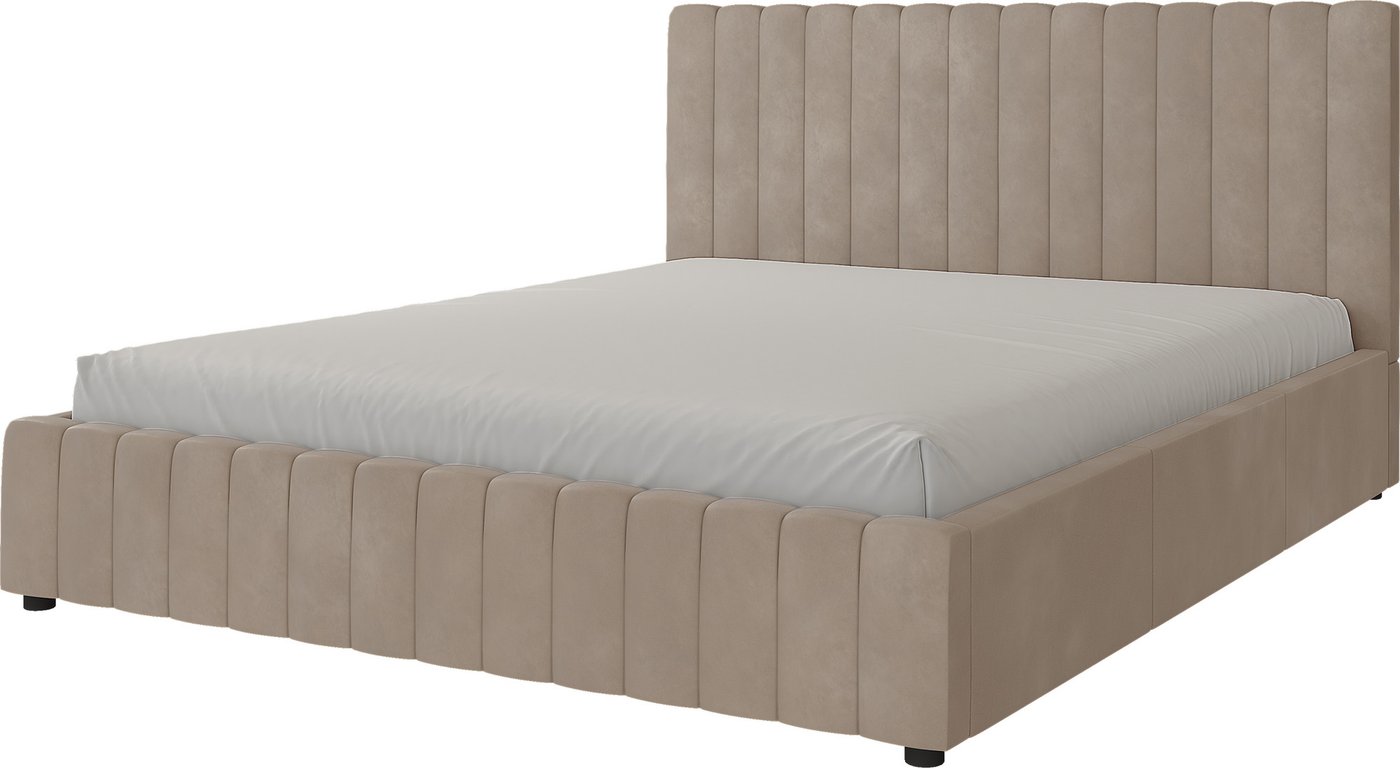 

Кровать Bravo Мебель Нельсон 160х200 без ПМ стандарт 3 вариант (серо-бежевый, полоса)