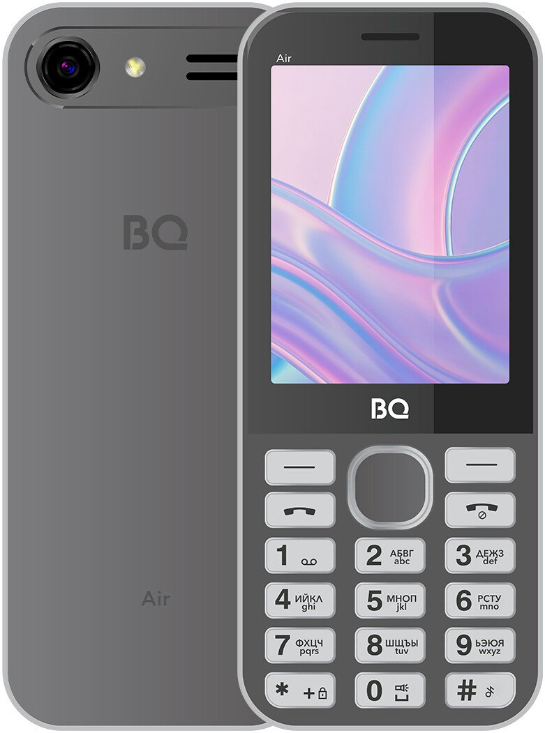 Кнопочный телефон BQ 2843 Air (темно-серый)