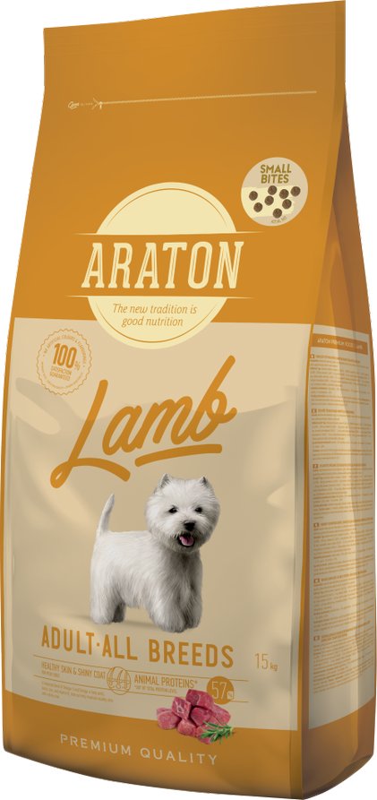 

Сухой корм для собак Araton Adult Lamb Small Bites (с ягненком, мелкие гранулы) 15 кг