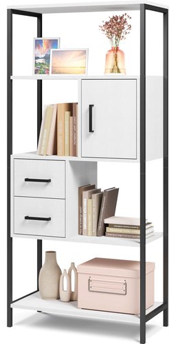 Стеллаж Mio Tesoro Cool Joy Loft (белый/черный)