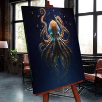 Картина по номерам Молли Осьминог морских глубин 40x50 FHR0572