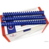 Пластиковая пружина для переплета РеалИСТ Пластик 25 мм (синий)