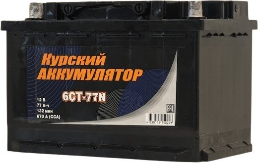 

Автомобильный аккумулятор Курский Аккумулятор 6СТ-77N L+ (77 А·ч)