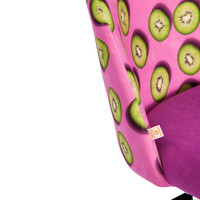 Кресло TetChair Melody Botanica 06 kiwi/138 (ткань/флок, фиолетовый)