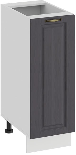 

Шкаф напольный Трия Лина 1Н3 (белый/графит)