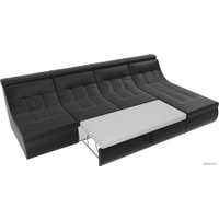 Модульный диван Лига диванов Холидей люкс 105575 (экокожа, черный)