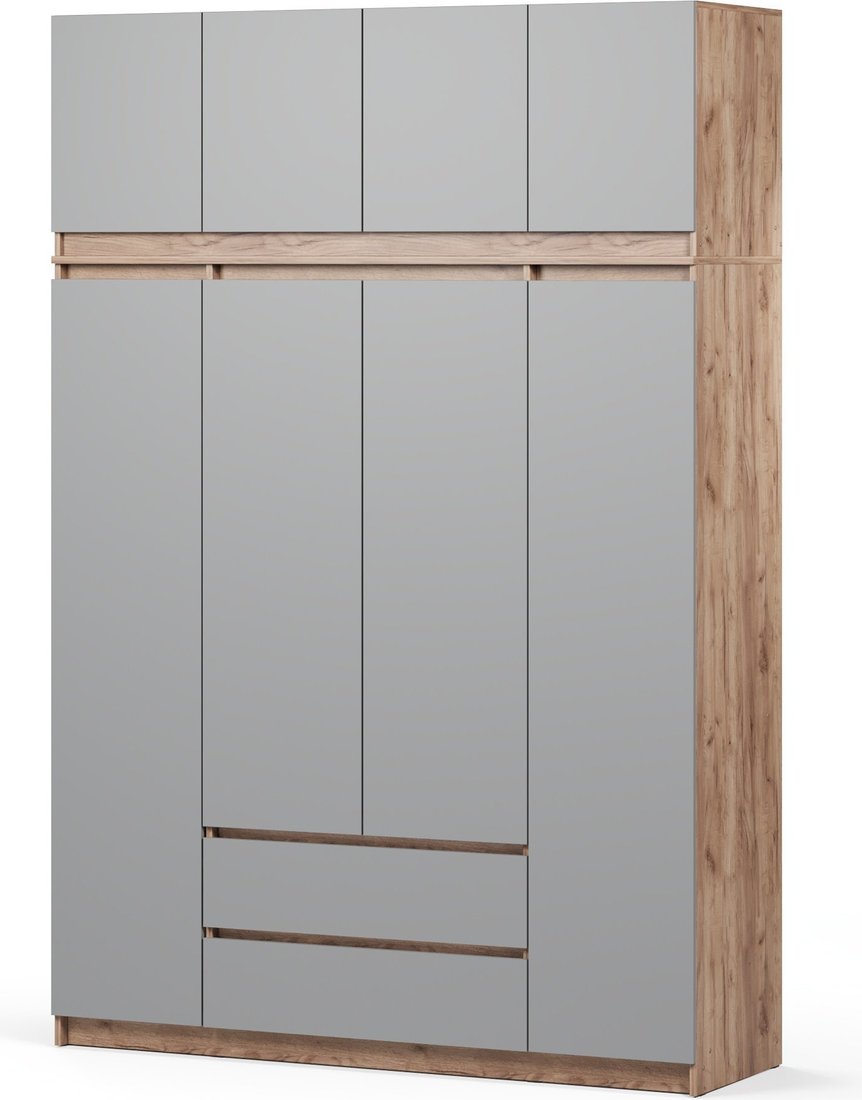 

Шкаф распашной Soma ШК-4 160-235 (дуб крафт золотой/серый)