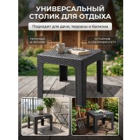 Садовый стол Mega-Plast Bistro (антрацит)