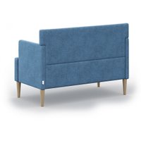 Диван Mio Tesoro Киус с подушками (микровелюр/синий №14)