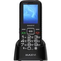 Кнопочный телефон Maxvi B21ds Up (черный)