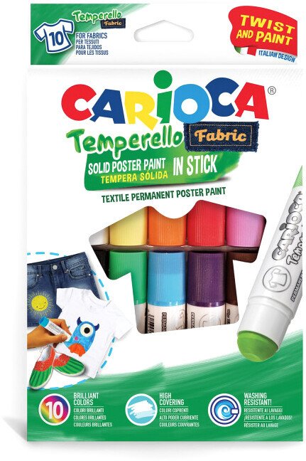 

Гелевые мелки Carioca Temperello Fabric 42324 (10шт)