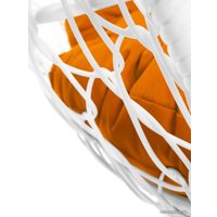 Кресло M-Group Кокос на подставке 11590107 (белый ротанг/оранжевая подушка)