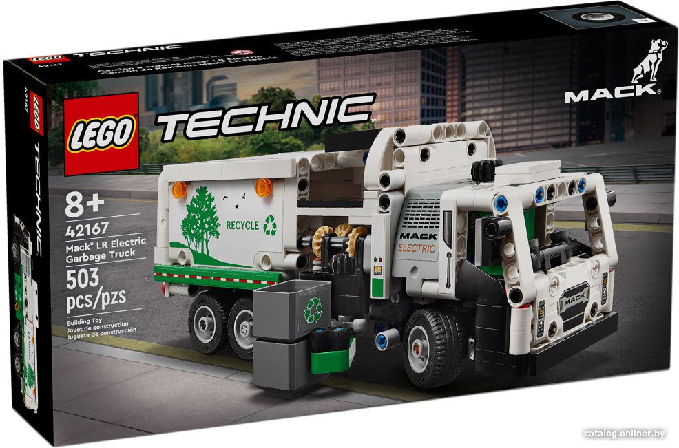 Конструктор LEGO Technic 42167 Электрический мусоровоз Mack LR