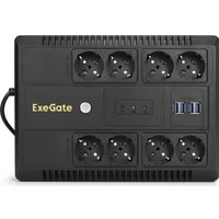 Источник бесперебойного питания ExeGate Neo NNB-800.LED.AVR.8SH.CH EX293854RUS