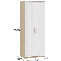 Шкаф распашной Трия Сэнди / 211.003.000 (вяз благородный/серый вулкан)