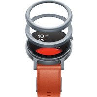 Умные часы CMF Watch Pro 2 (светло-серый, оранжевый кожаный ремешок)