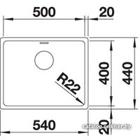Кухонная мойка Blanco Andano 500-U (без клапана-автомата)