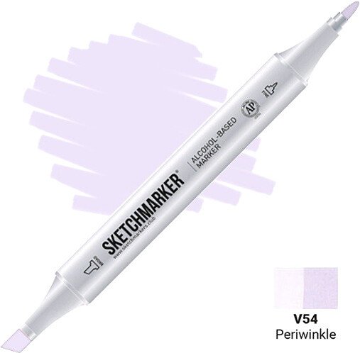 

Маркер художественный Sketchmarker Двусторонний V54 SM-V54 (барвинок)
