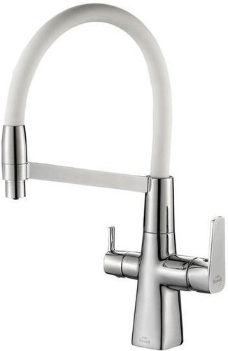 Смеситель ZorG SH 818-8 (хром/белый)