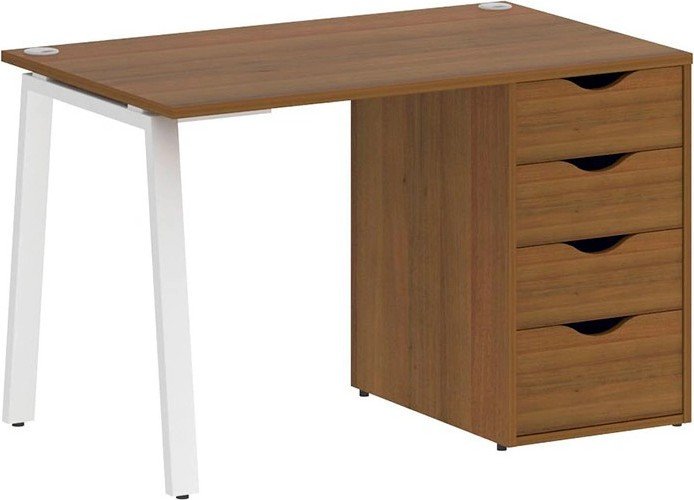 

Стол Riva Home Office VR.SP-3-118.4.A White (орех гарда)