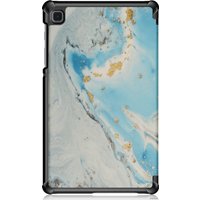 Чехол для планшета JFK Smart Case для Samsung Galaxy Tab A8 10.5 2021 (голубой мрамор)