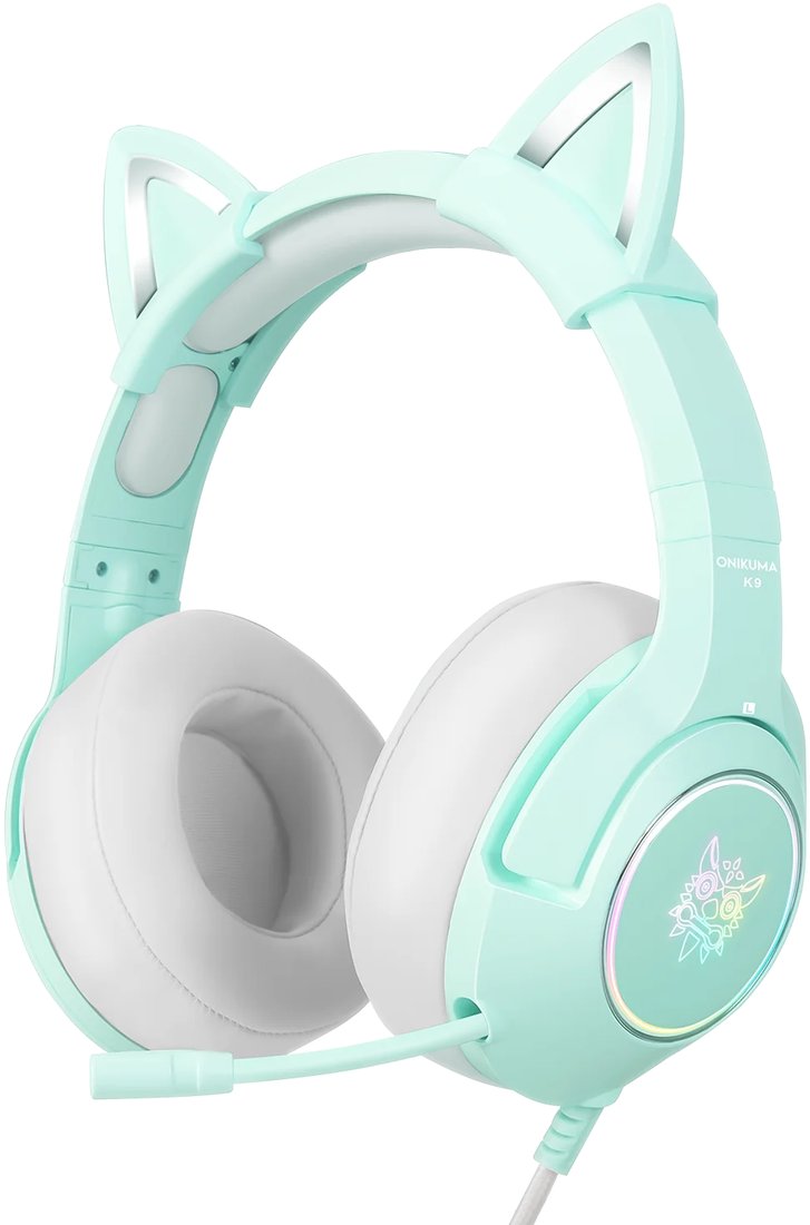 

Наушники Onikuma K9 Cat Ears (мятный)