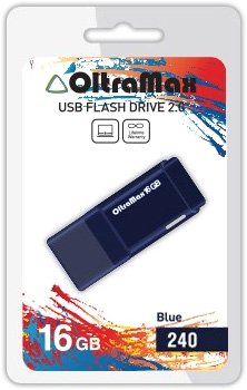 

USB Flash OltraMax 240 16GB (синий) [OM-16GB-240-Blue]