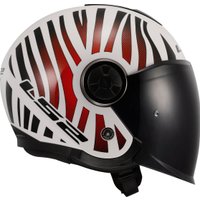 Мотошлем LS2 OF620 Classy Cool (M, белый/красный)