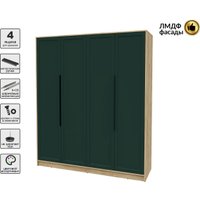Шкаф распашной Интерлиния Концепт Тренд КТ-Ш4 (дуб золотой/изумруд)