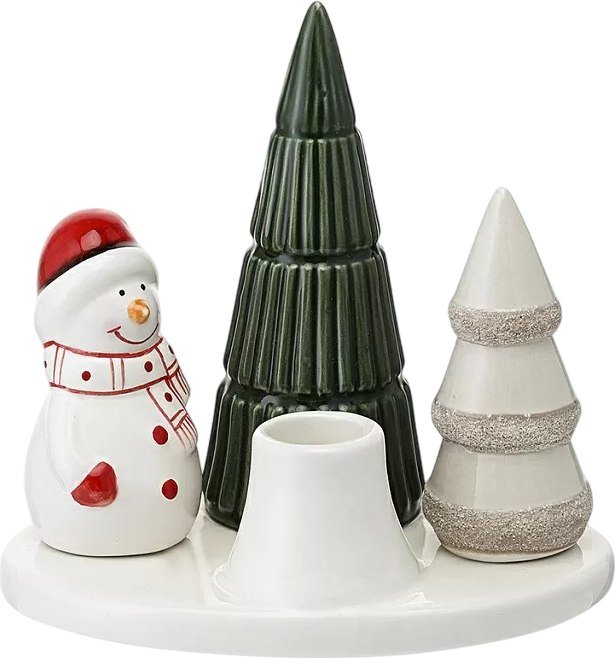 

Подсвечник Tkano New Year Essential Enchanted forest TK24-NY_CNH0003 (белый/зеленый)