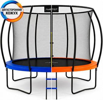 Батут AMETIST Pro Inside D374-12FT (синий/оранжевый)