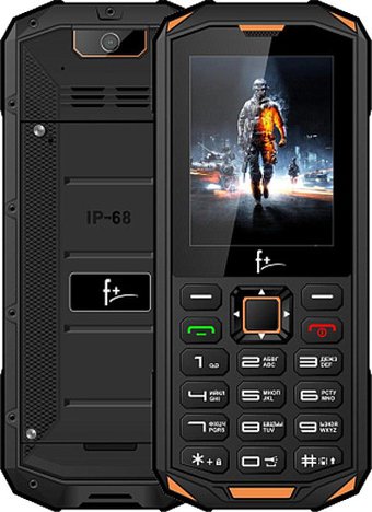 Телефон F+ R240 (черный/желтый)