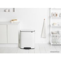 Система сортировки мусора Brabantia Bo Pedal Bin 2 x 30 л (белый)