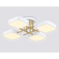 Припотолочная люстра Ambrella light FL516341/4 WH/GD (белый/золото)